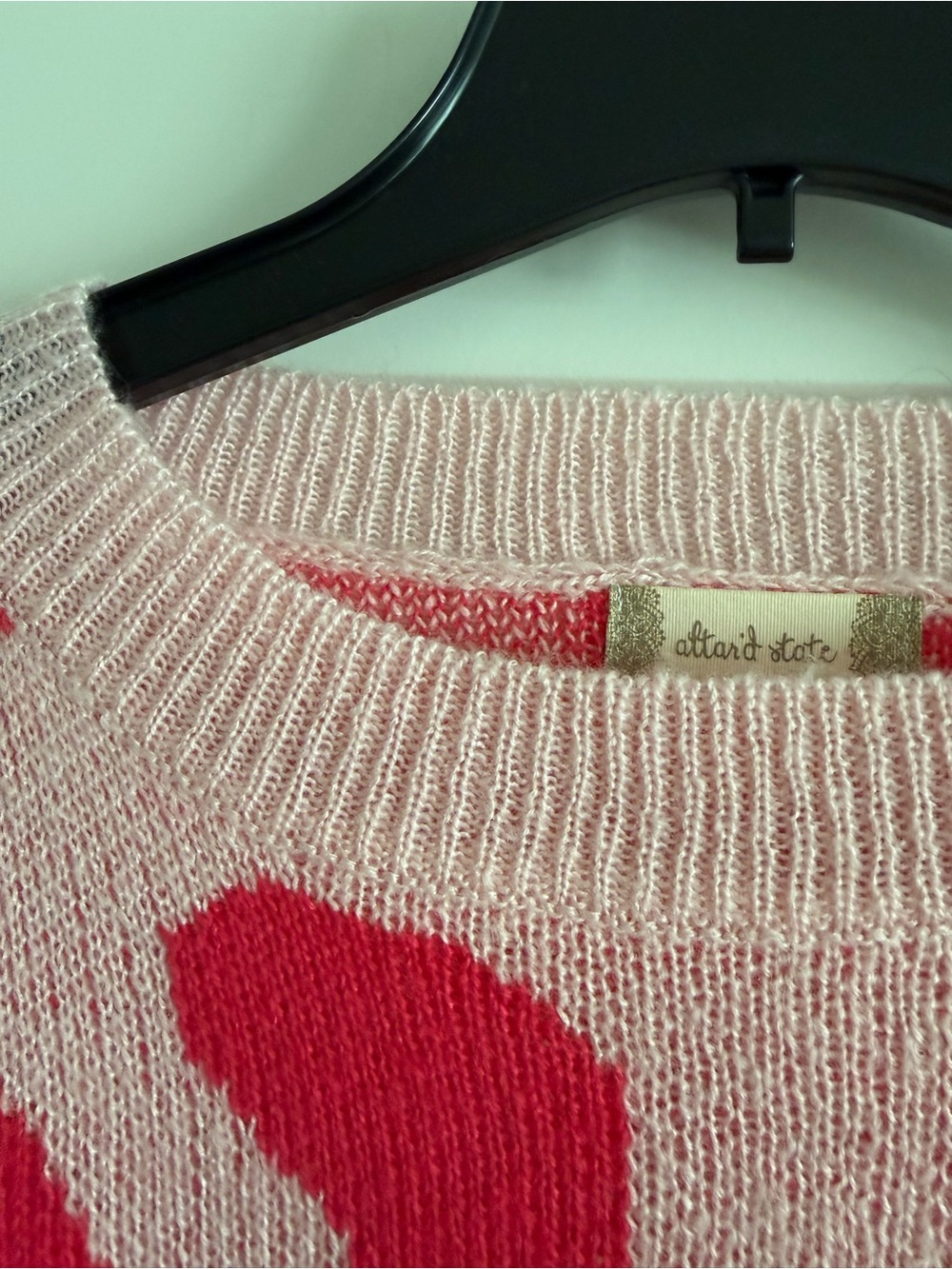 Altar'd State Pink & Hot Pink Smiley Crewneck Sweater - Picture 5 of 6